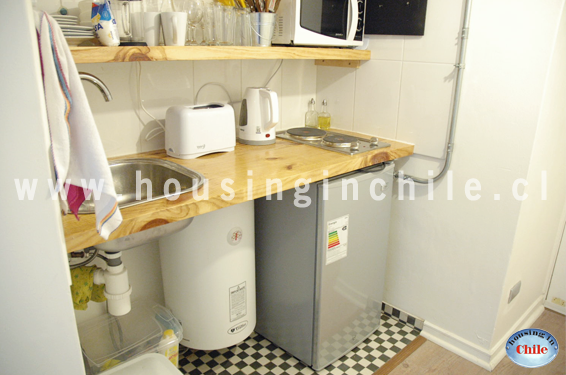 PF-TS: Fully equipped kitchen with refrigerator and electric thermo